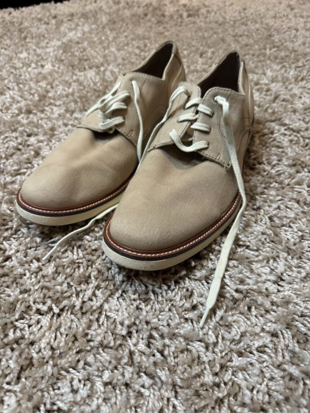 Docker's Size 10 Men's Khaki Oxfords